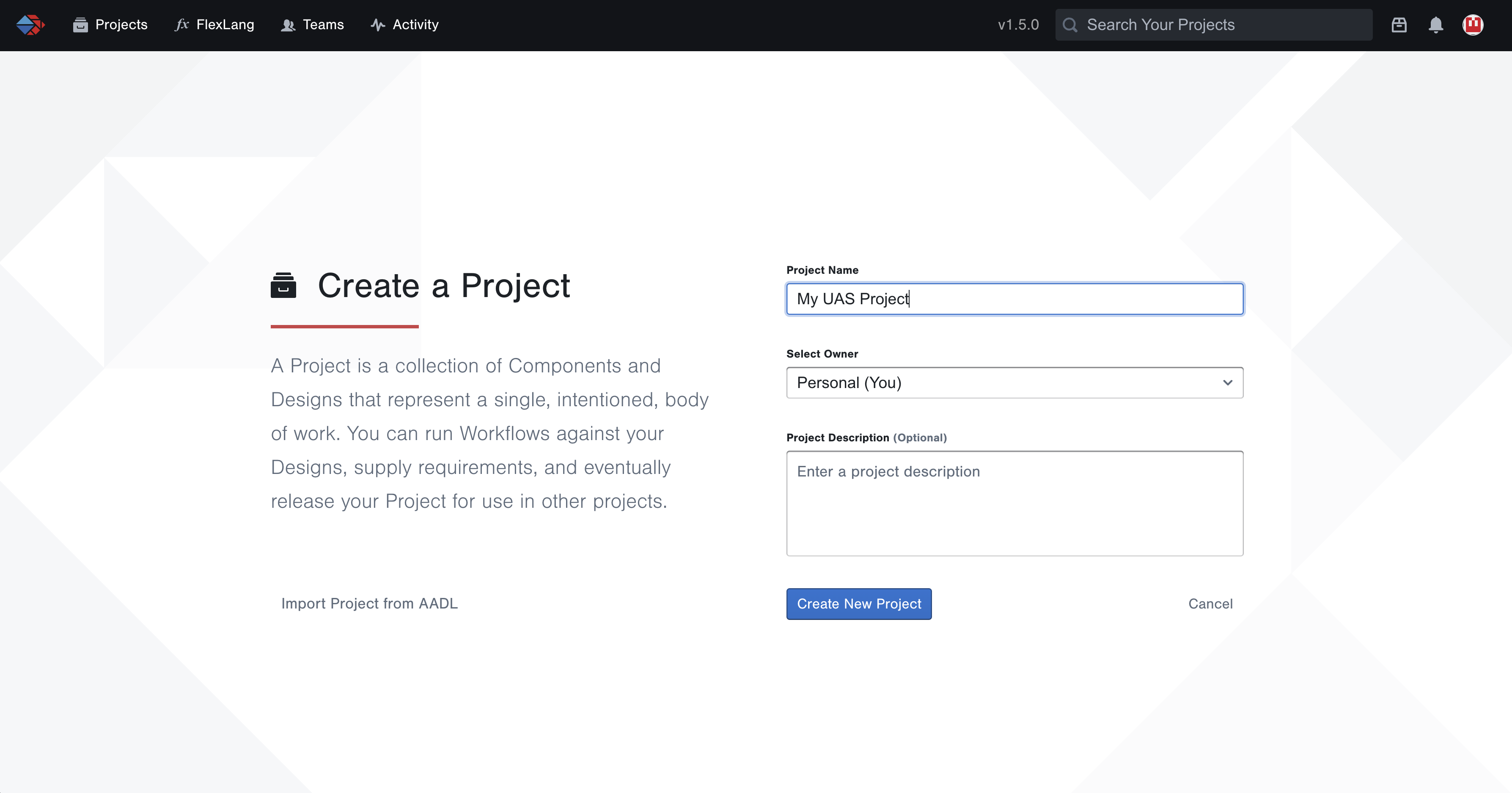 Create a Project
